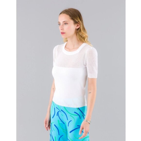 The Wendy cotton sweater is knitted in Italy. RETAIL $370 - Picture 3 of 7